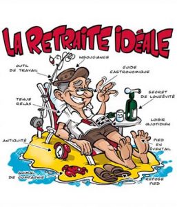 dessin humour depart retraite